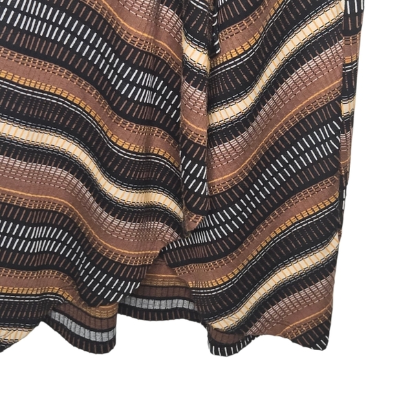 Maeve Anthropologie Boho Retro Striped Wrap Midi Dress Size XS - Picture 4 of 10